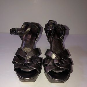 Silver YvesSaint Laurent Heels
